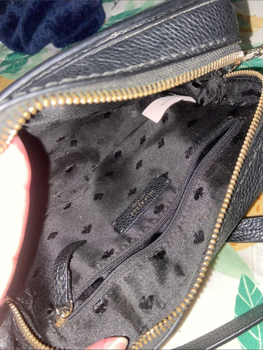 KATE SPADE ORCHARD ST ARIA BLACK Crossbody Purse Genuine Leather Camera Bag